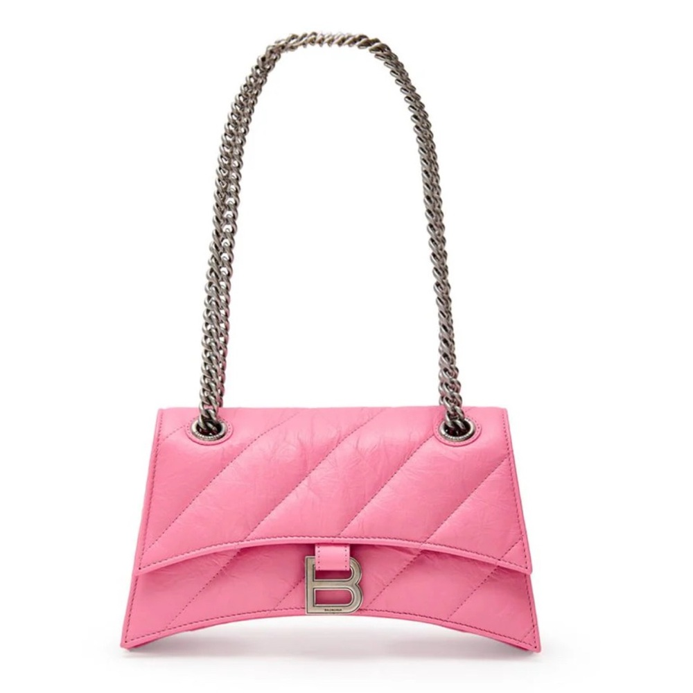 Balenciaga Pink Crush Shoulder Bag